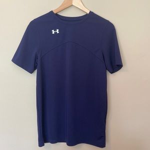 Boys’ UA Navy Heatgear Tee